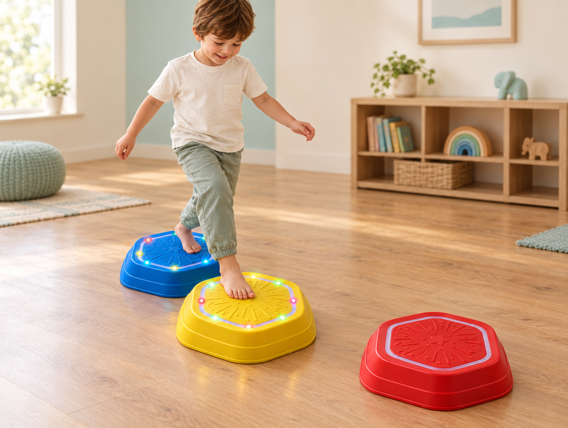 Light-Up Sensory Stepping Stones | Mimsy