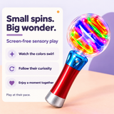 Watch the colors swirl, follow their curiosity and enjoy a moment together with Mimsy.